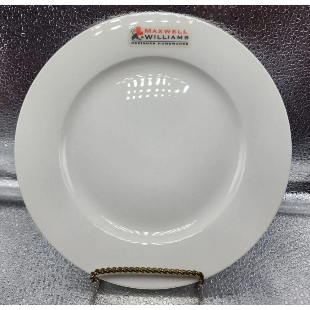 MAXWELL & WILLIAMS SALAD/DESSERT PLATE WHITE (Set of 4) READ!!